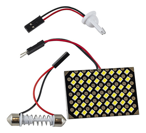 Lampara Led Plafon . Tubular/impreso 48 Led Blanca Auto