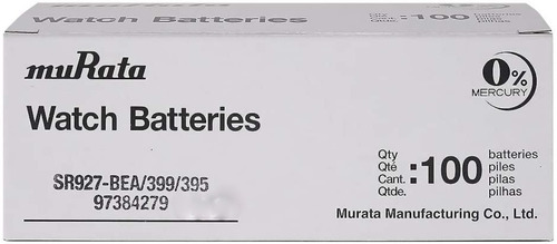 Imagen 1 de 10 de Pila Sony Murata 395/399/sr927 Caja 100u. Distribuidor Ofic.