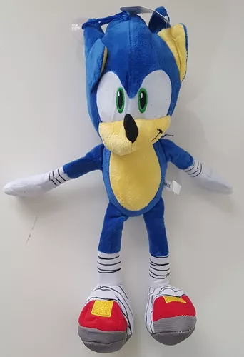 Pelúcia Sonic Boneco Brinquedo 30 Cm Filme Fofo Grande no Shoptime