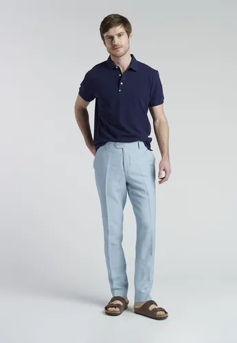 Polo Azul Comillas Ss2025 New Man