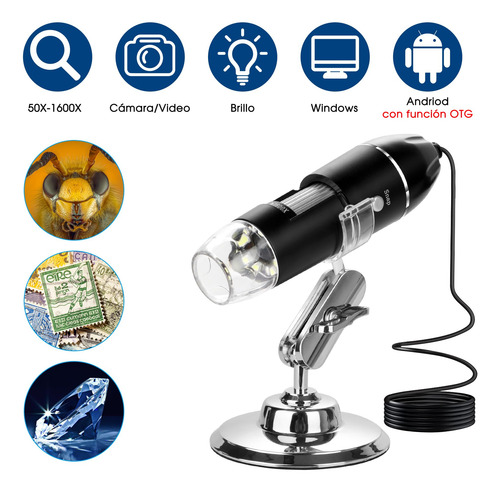 50x A 1600x Microscopio Digital Usb - Microscopio