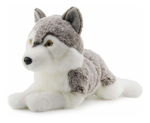 Peluche De Lobo Siberiano Realista Peluche Pulgadas ...