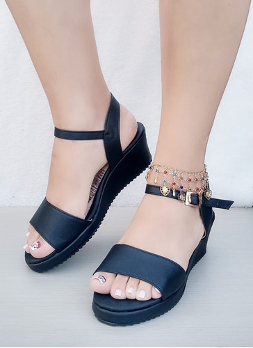 Sandalias Para Dama. Bajitas Elegante Para Mujer 35/40 Bl