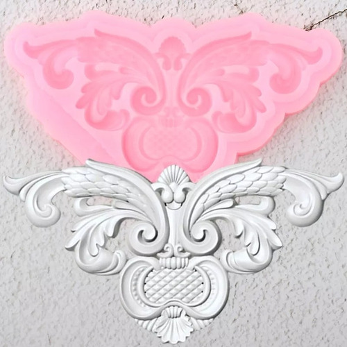 Imagem 4 de 6 de Combo Molde De Silicone 2 Arabesco P/ Confeitaria E Biscuit.