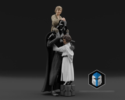 Archivo Stl Impresión 3d - Star Wars - Darth Vader - Fatherh
