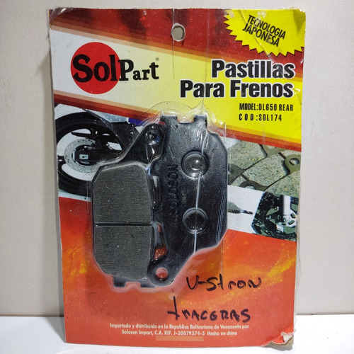 Pastilla De Freno Trasera De Vs-trom 650 