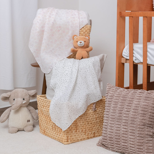 Set 2 Sábanas Para Bebé De Muselina Baby Mink Suavidad