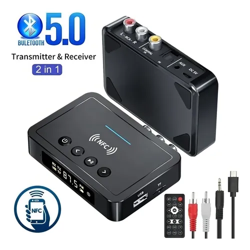 comprar Transmisor\u002Freceptor Audio Estéreo Nfc Bluetooth 5.0