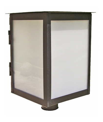 Imagen 3 de 6 de Farol Minimalista Con Poste 2 Mts Y Base Para Amurar 2010