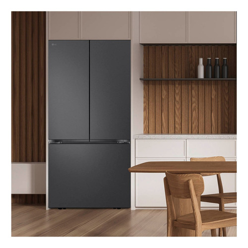 Refrigerador LG French Door 25 Pies Cúbicosgm65bpt Color Negro