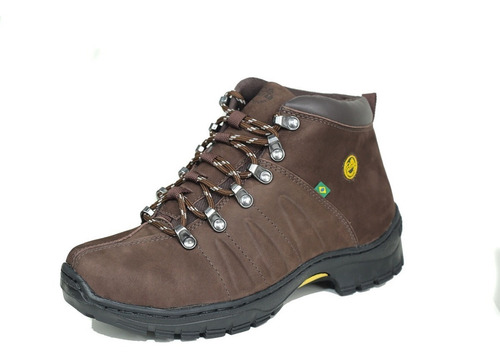 Imagem 3 de 9 de Coturno Bretão Boots Couro Nobuck Solado Adventure Trekking