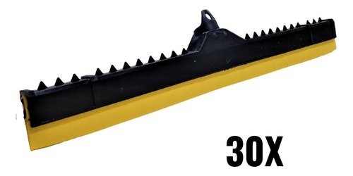 Kit Com 30 Rodo Plástico 40cm Sem Cabo Multuso Atacado