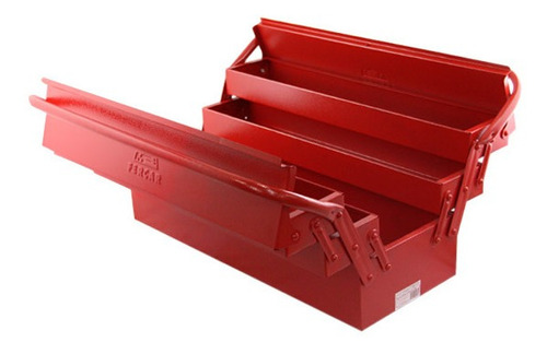 Caja de herramientas con 5 cajones, 50 cm, reforzada, roja - Ferc
