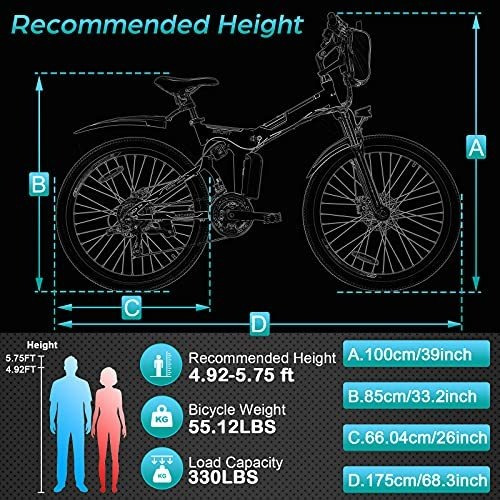 Imagen 3 de 4 de 26 Inch Folding Electric Ountain Bike For Adults Couting
