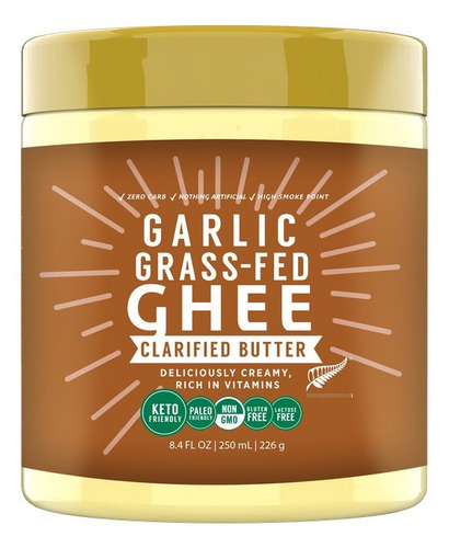 Imagen 1 de 5 de Ghee Milkio Ajo Grass Fed 250ml Importado Nueva Zelanda