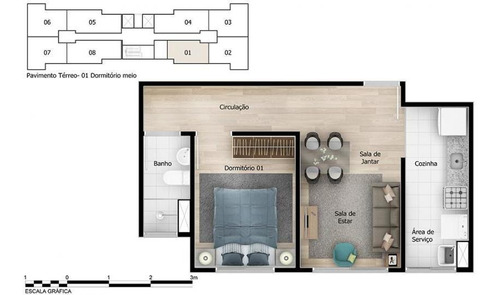 Imagem 8 de 10 de Compre Seu Apartamento Em Lançamento No Parque Botânico - Jaborandis Com 44,18 M² | Jardim São Savério / São Paulo| Sp - Apl244292v