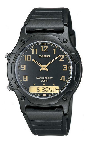 Relógio Masculino Casio Anadigi Mundial Aw-49h-1bvdf