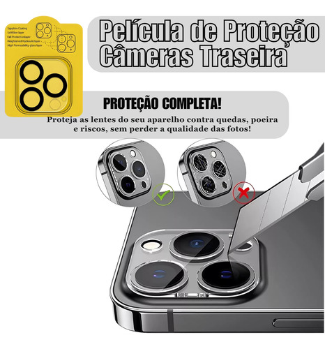 Kit Para iPhone 16 Pro Max / Pro / Padrão + Cabo Usb-c