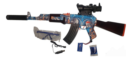 Ak47 Juguete Hidrogel Automatica Recargable +500 Hidrogel