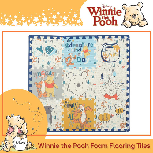 Alfombra De Espuma Eva Winnie The Pooh De Disney, Winter Pra
