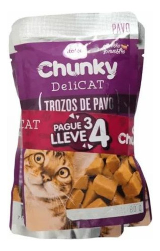 Chunky Delicat Troz 80gr Pack 4