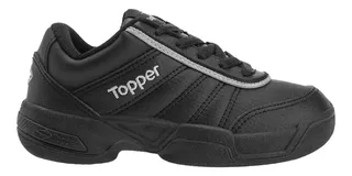 Zapatillas Topper C Tennis Tie Break Ii Kids Niño Ng/gr