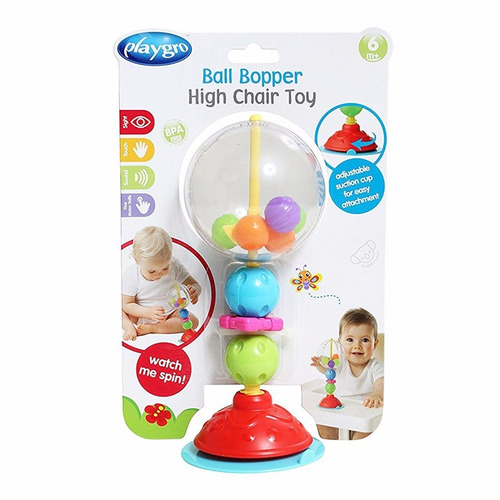 Imagen 1 de 5 de Juguete Sonajero Playgro Ball Bopper Con Sopapa Punto Bebe