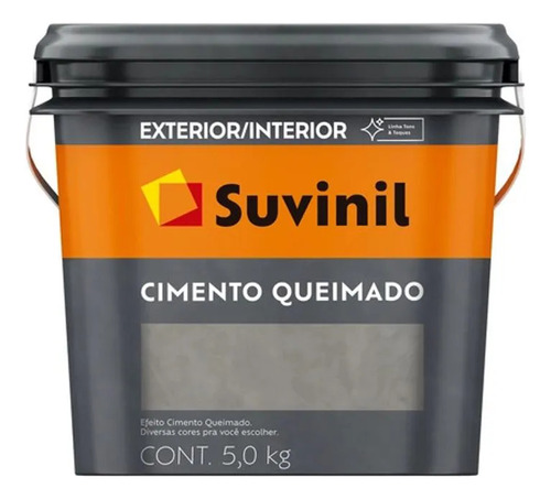 Cimento Queimado Pedra Rosada Suvinil 5kg