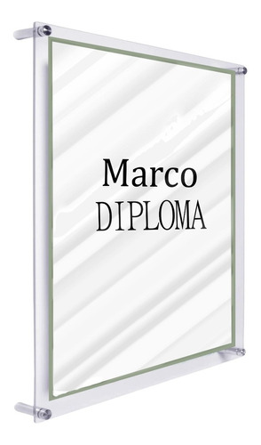 Acrílico Porta Diploma Tamaño Carta Marco (28x21cm)