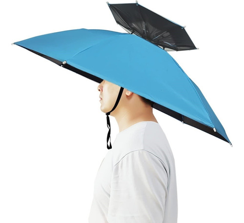 Capa Paraguas Sombrero Con Manos Libres Para Exteriores [u]