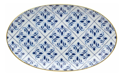 Vista Alegre Porcelana Transatlântica Plato Ovalado Pequeño