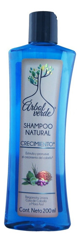  Shampoo Crecimiento De Cabello Árbol Verde 200ml Bergamota