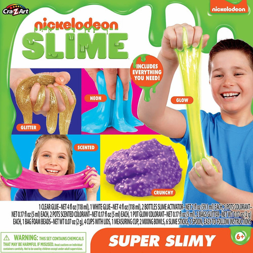 Kit De Slime  De Moco Viscoso Nickelodeon Super Slimy  Ksl