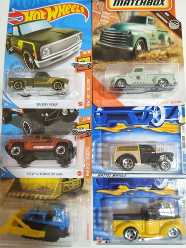 83 Chevy Silverado, Camiones, Camionetas, Hot Wheels C/u