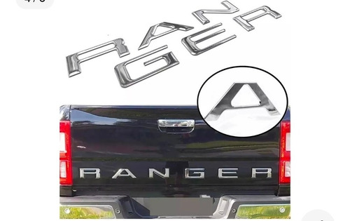 Emblema Adhesivo Portalon Ford Ranger 2019-2020 Plata