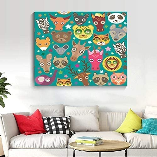 Kits De Pintura De Diamante 5d Diseño De Animales 30x40cms