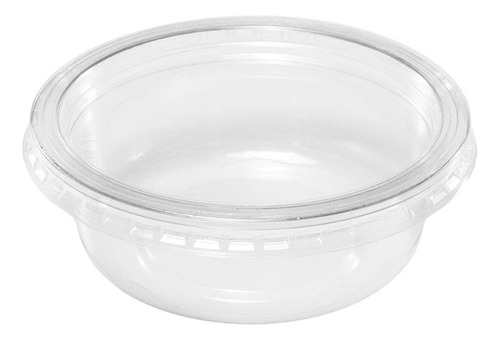 Pote Redondo Sobremesa C/tampa 160ml Com 25un - Galvanotek