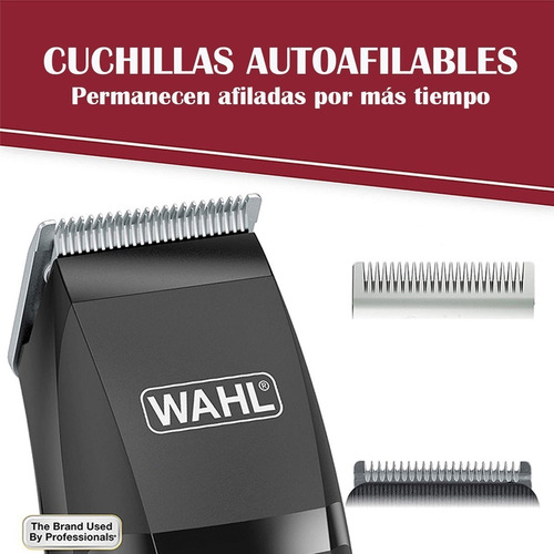Imagen 6 de 6 de Maquina Wahl Home Cut Para Cortar Cabello 16 Piezas