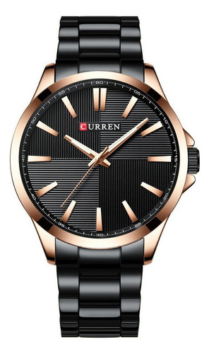 Moda Hombre Simple Reloj Con Correa De Acero /