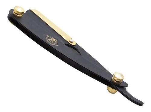 Porta Navaja Profesional Barbero Negro Mate Lobo #1785/00