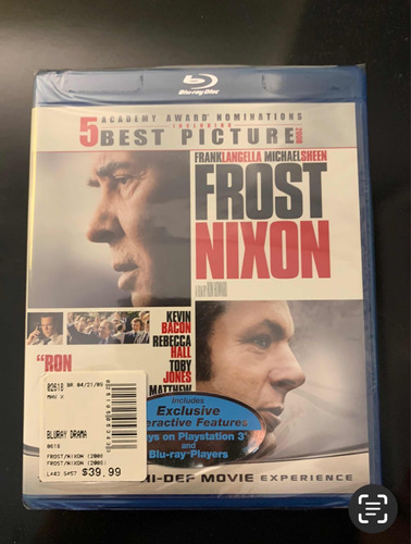 Frost / Nixon Blu-ray Nueva Cerrada