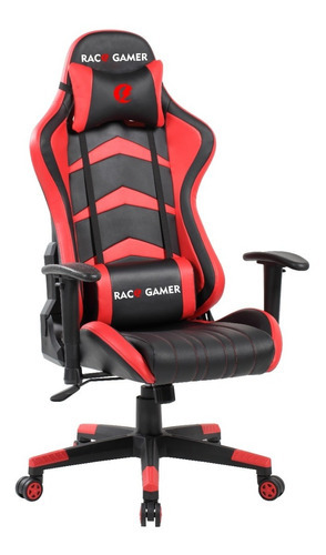 Silla Gamer Premium Rojo Y Negro