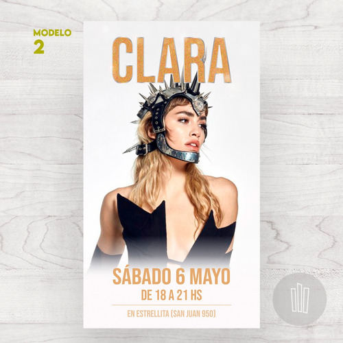 Invitación Digital Lali 2 Modelos Personalizada