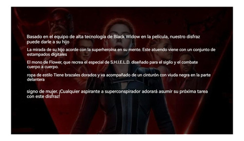 New Cosplay Traje For Halloween De Viuda Negra Niñas