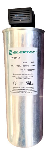 Capacitor Trifasico 7,5 Kvar 3x41,1 Uf  440 V  Elertec