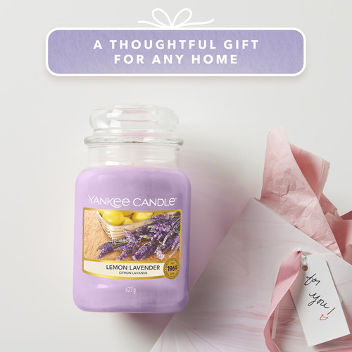 Vela En Tarro Limón Y Lavanda 623 G Candelas Aromáticas