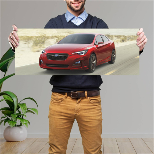 Cuadro 30x80cm Auto 2015 Subaru Impreza Sedan Co 52