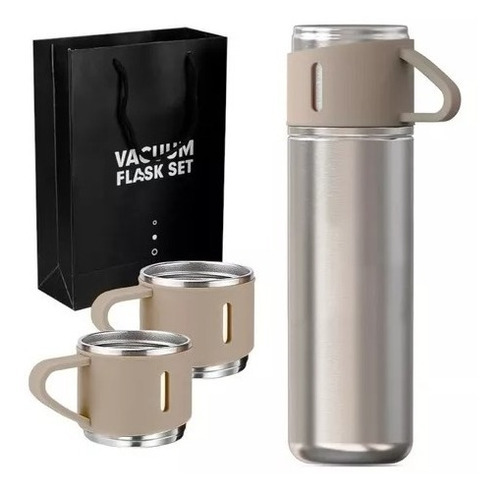 Set Termos Para Agua Caliente Termo Cafe + 2 Tazas 500 Ml