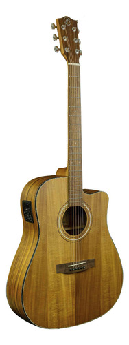 Guitarra Electroacústica Bamboo Harmony Koa 41  Con Funda Acolchada