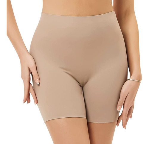 Pantalones Cortos Tipo Bóxer Con Cintura Alta Para Mujer